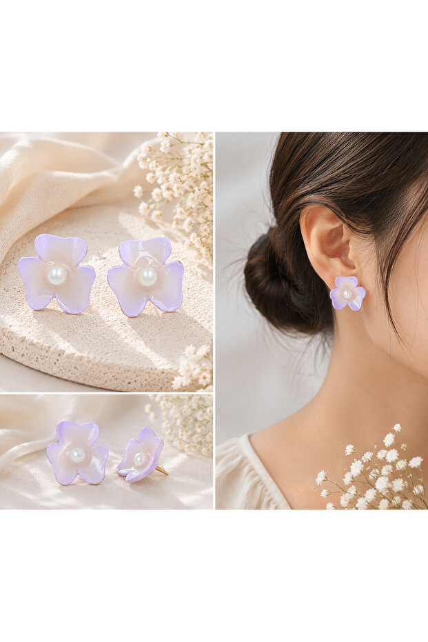 Soft Rose Earring - 1