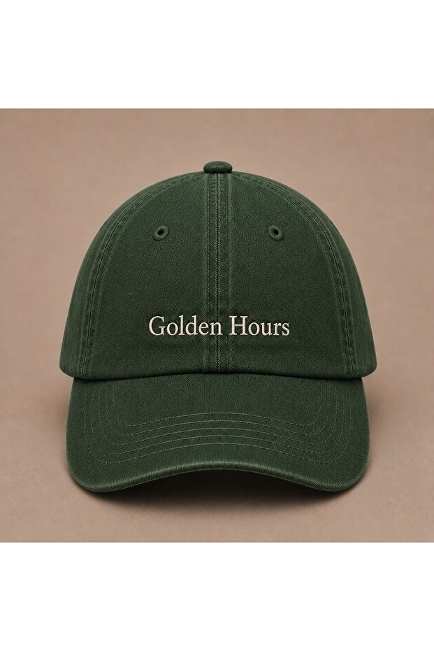Women's Aesthetic Golden Hour Written Vintage Washed Hat