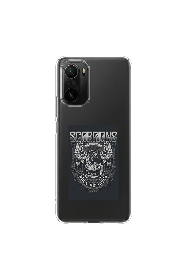 Poco F3 Compatible Metal 16 Design Transparent Case