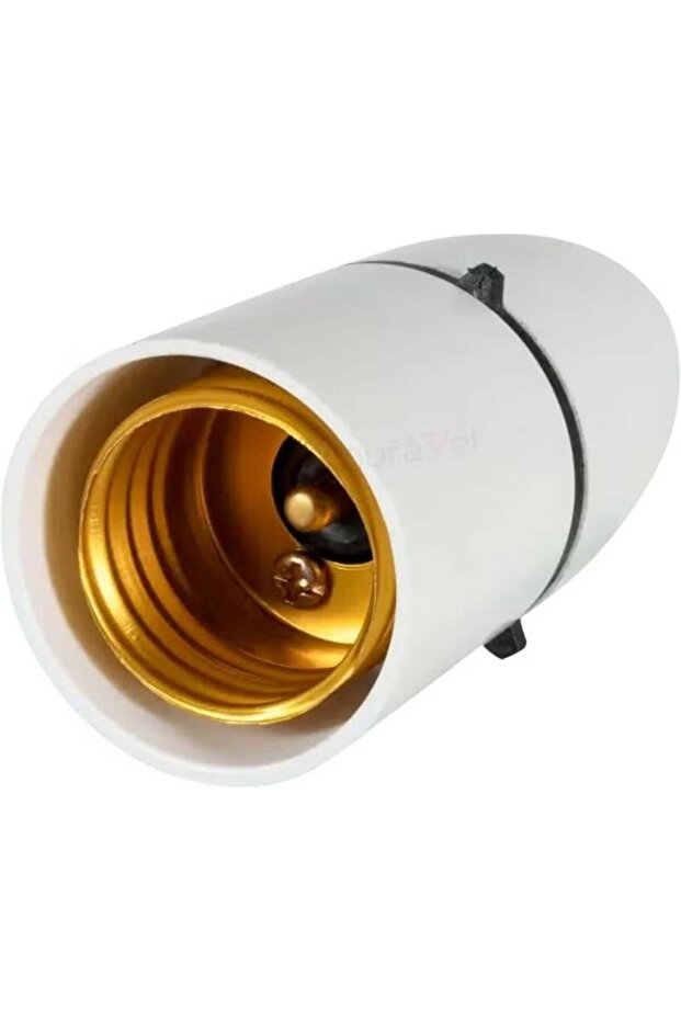 E27 Light Bulb Socket Adapter, Plastic and Metal Construction, Standard Bulb Holder
