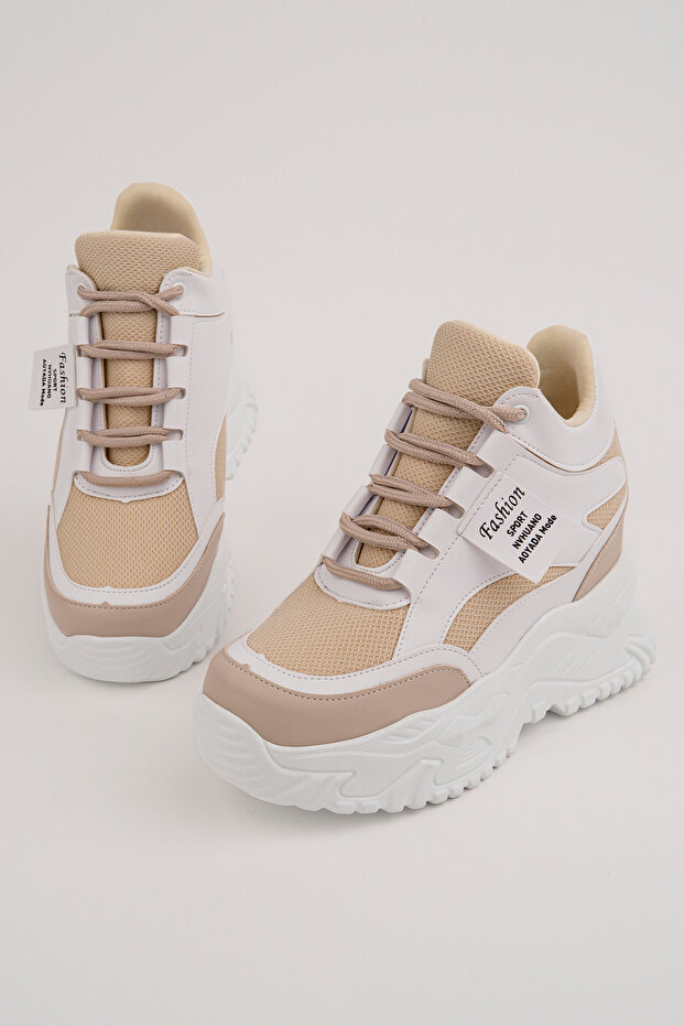Frm-8006 Hidden Heel Lace-Up Sports Shoes