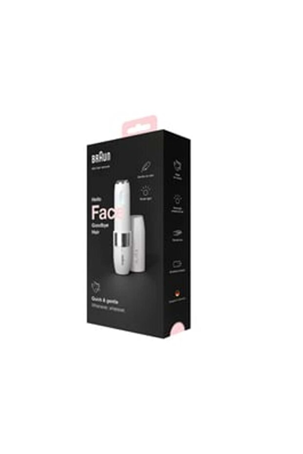 مزيل شعر الوجه الصغير Fs 1000 مع ضوء ذكي، أبيض اللون