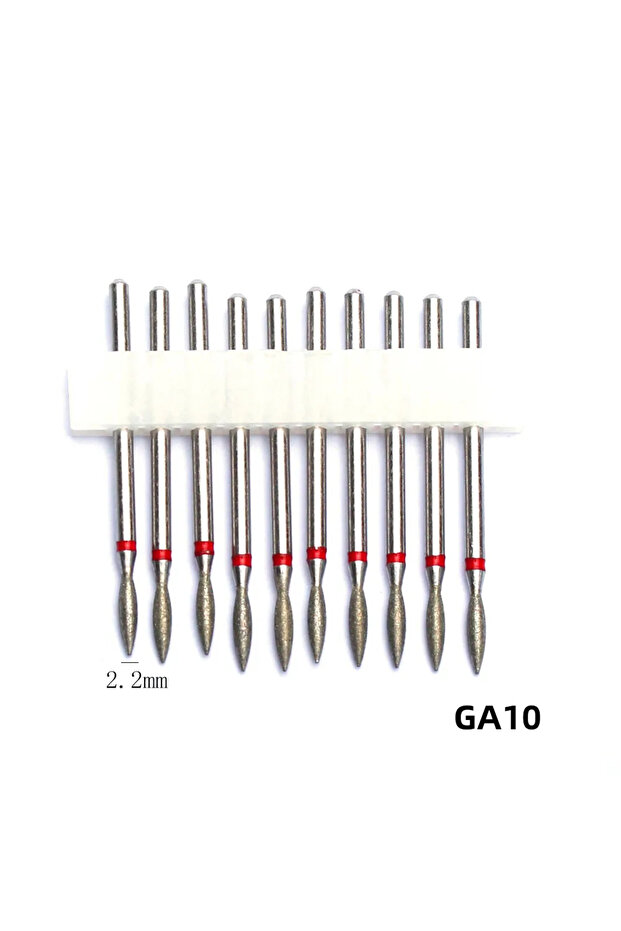 GA10 Professional Safety Diamond Nail Drill Bit Set, 3/32 inch Carbide Cuticle Bits for Electric Man