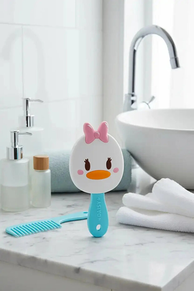 Disney Licensed Tsum Tsum Daisy Hand Mirror – Compact Design for Makeup and Grooming 9 cm