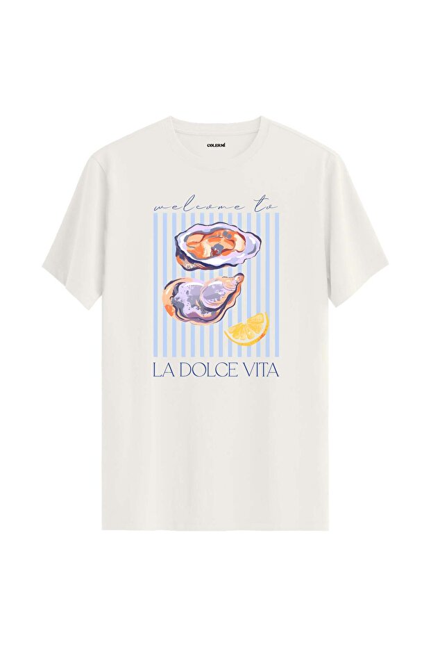 La Dolce Vita Oyster Printed T-Shirt
