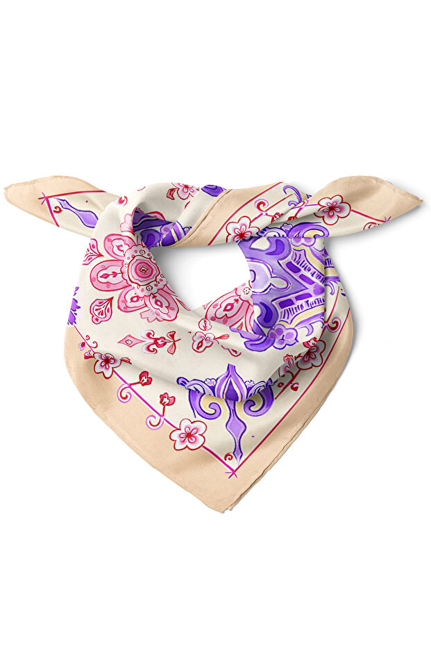 Ethnic Motif Pattern Scarf Bandana 50X50 cm