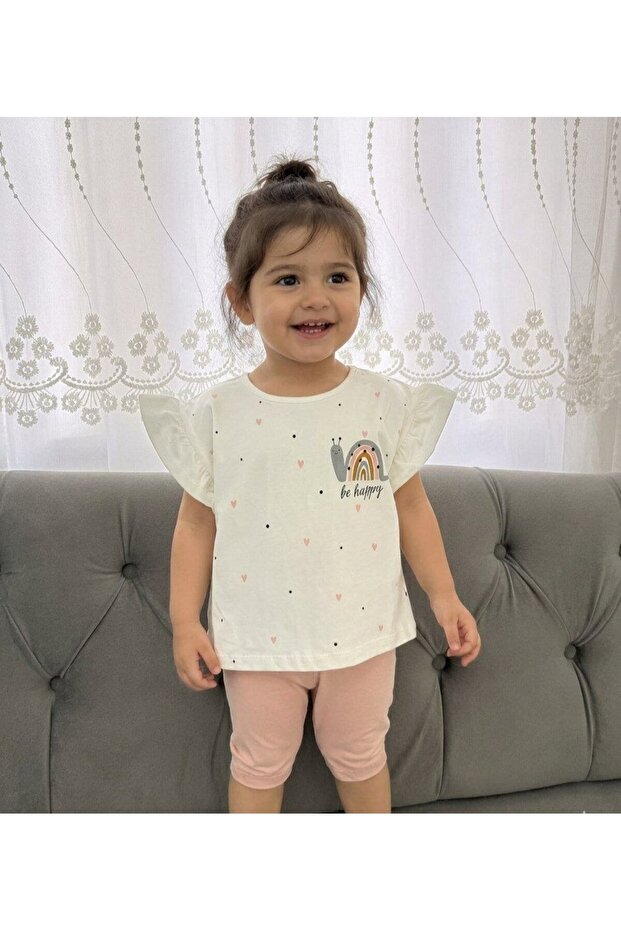 kız çocuk şortlu takım