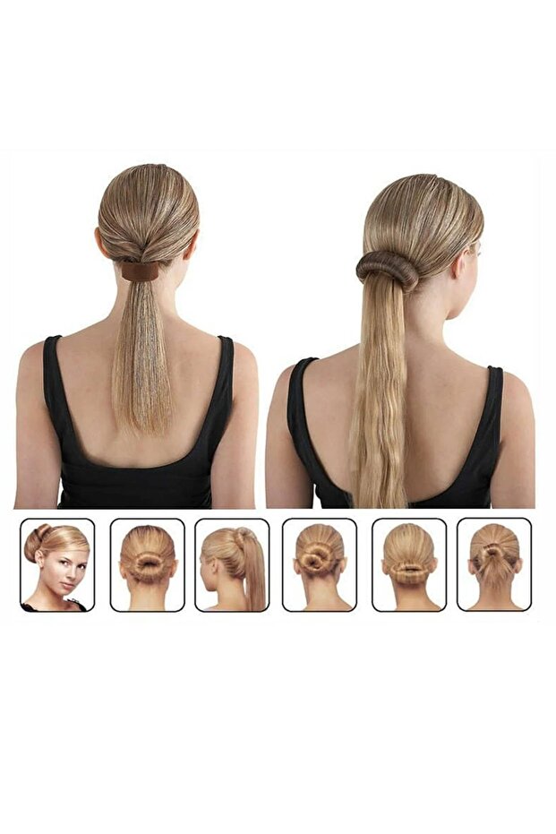Black Color Practical Wire Bun Clip - Easy-To-Style Hair Accessory