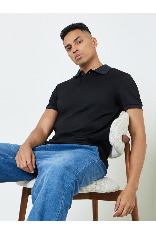 Men Cotton Stretch Regular Fit Polo