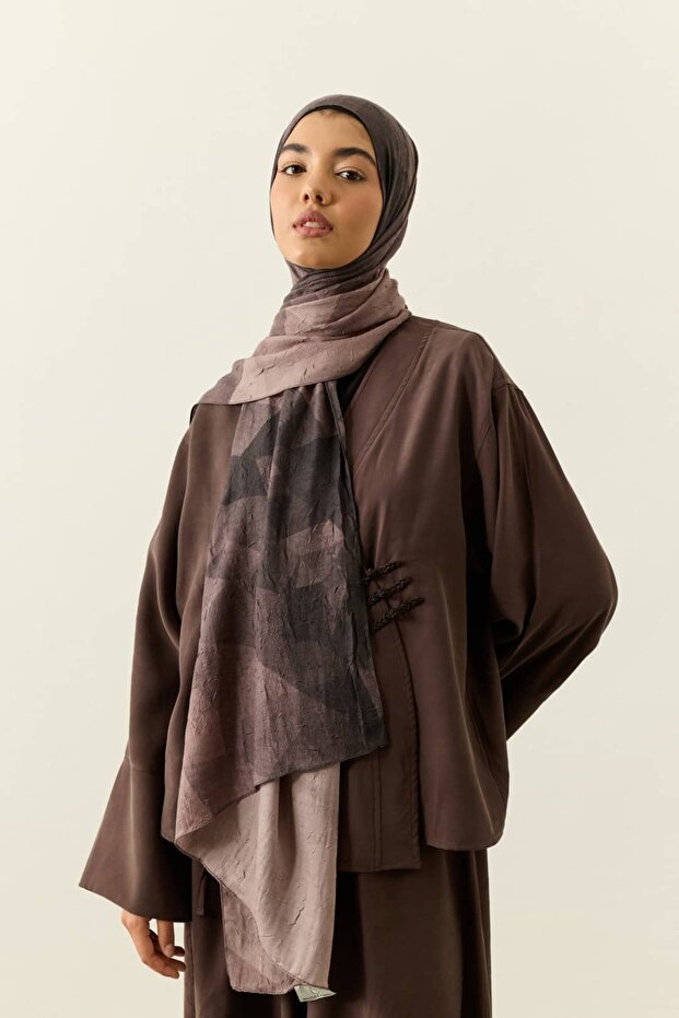 Crystal Gradient Pattern Liva Modal Shawl - 3