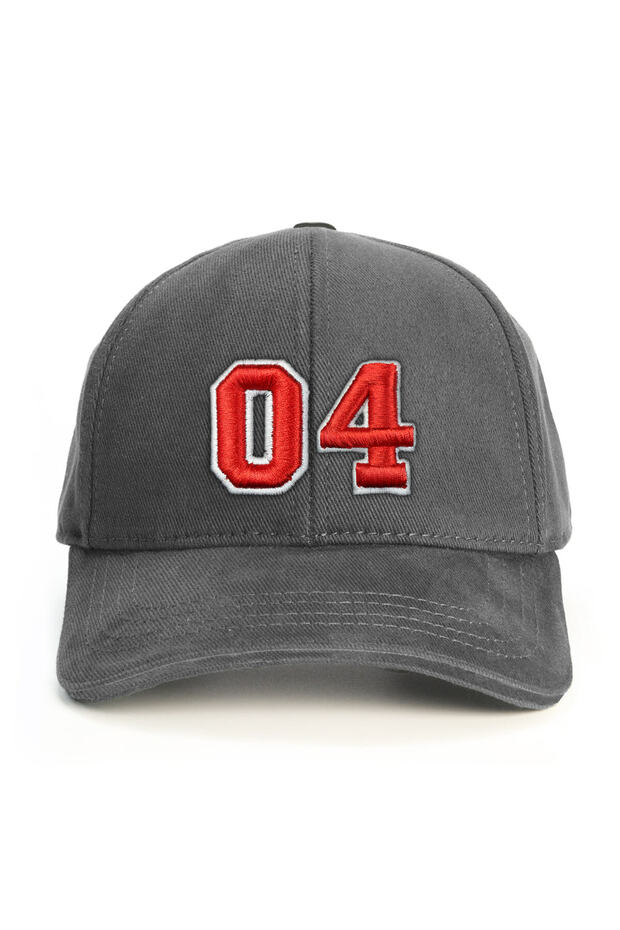 Number 04 Embossed Baseball Cap - 1