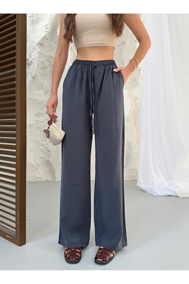 Women's Tencel Fabric Casual Elastic Waist Pants