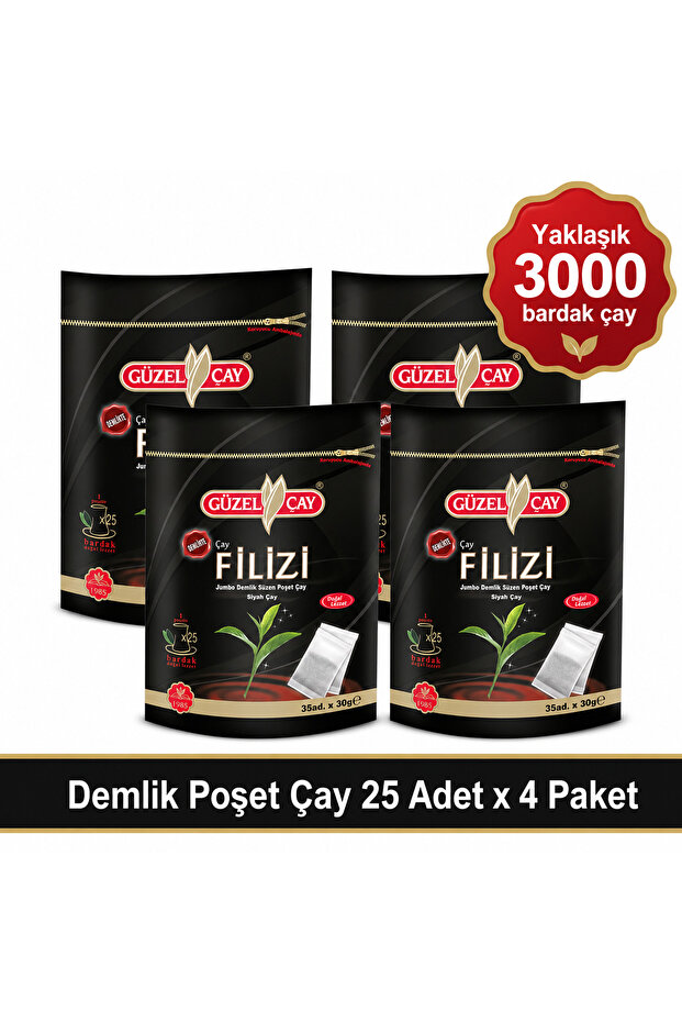 Güzelçay Tea Sprout Teapot Tea Bags 4 Packs