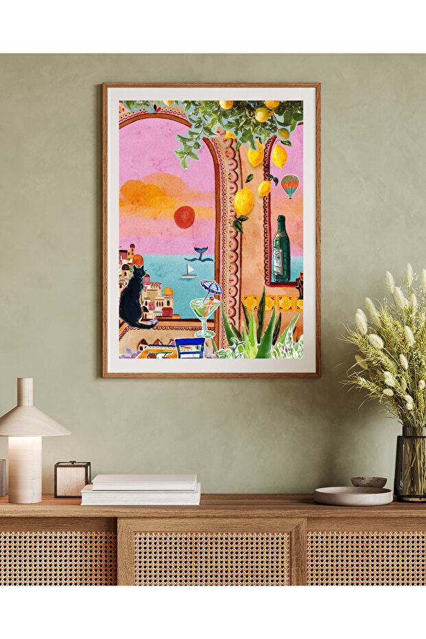 Canvas Painting Wall Art with Frame Decorative Wall Painting 30x40 cm