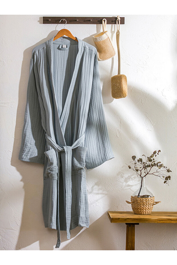 Two Mt Shop Quality Basic Cotton Women's Bathrobe
