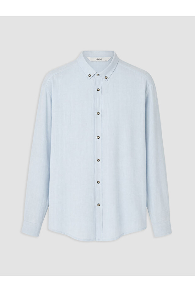 Vizyon New Season Regular Fit Textured Men's Shirt