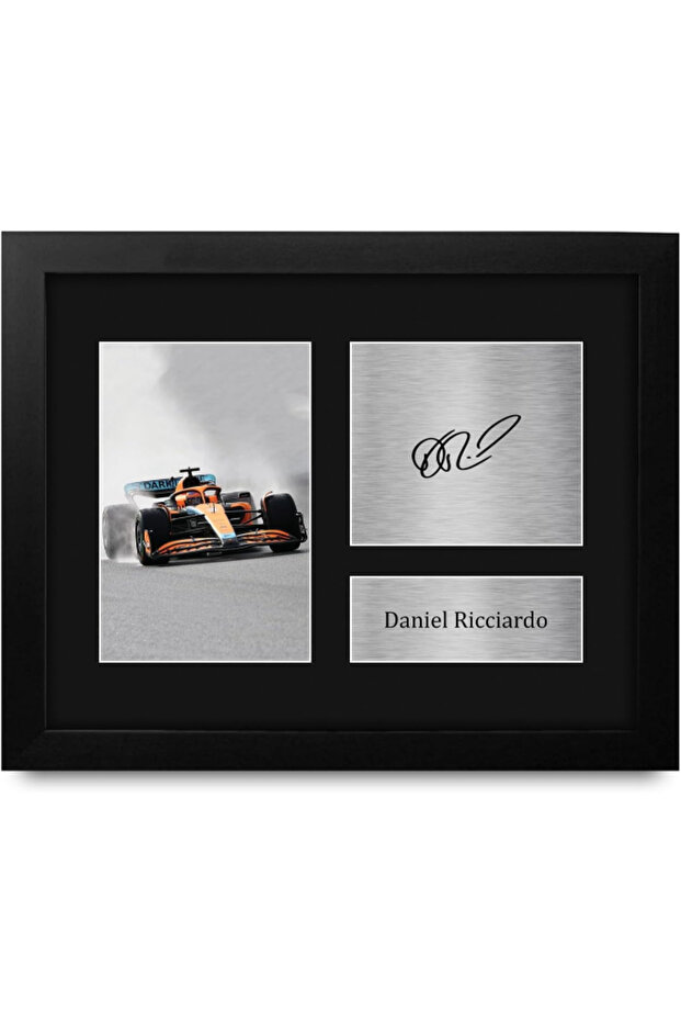 Daniel Ricciardo Formula 1 Framed Gifts Printed Signed Autograph Picture for F1 Formula 1 Racing Fans - US Letter Size