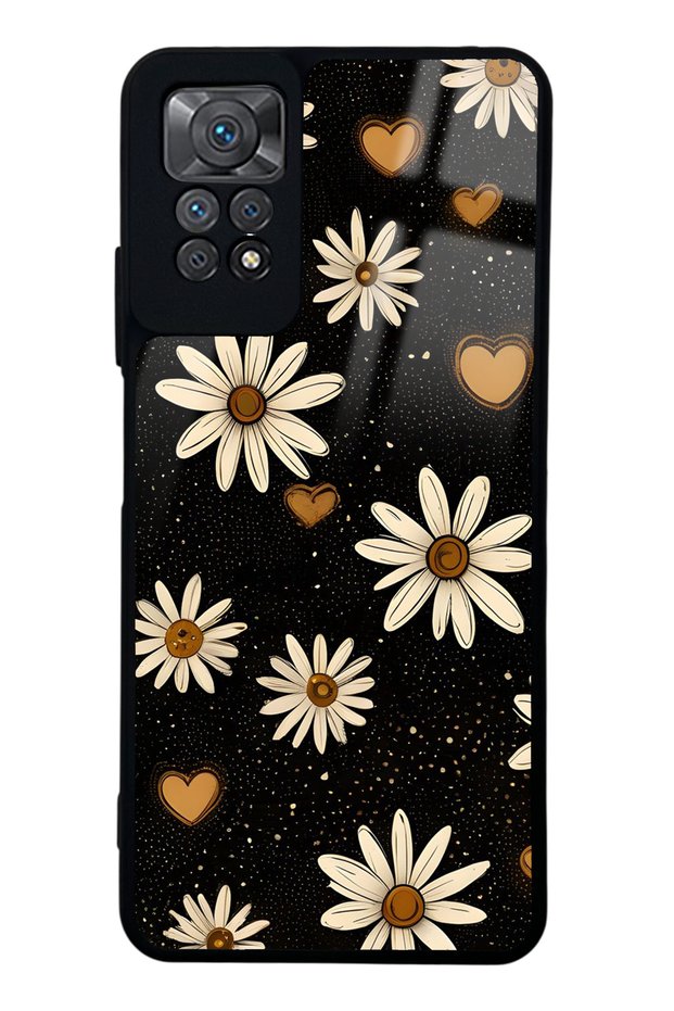 Xiaomi Redmi Note 11 Pro Glossy Phone Case with Midnight Daisies Design