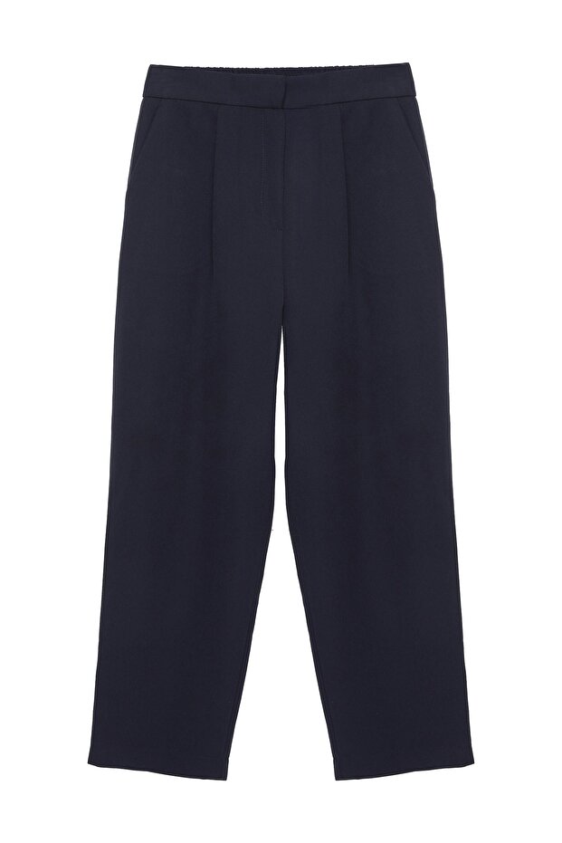 Women's Canvas Trousers 71154 Navy Blue