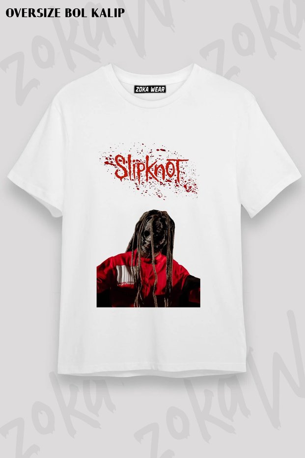 Unisex Loose Fit Slipknot V7 Printed T-Shirt