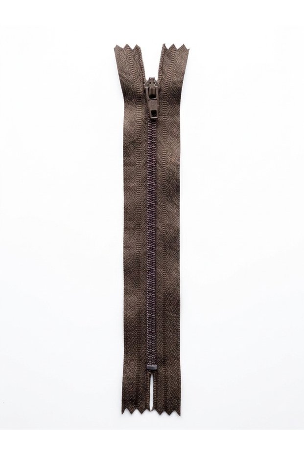 Type 5 Nylon Skirt Zipper Brown 20 cm 5 Pieces