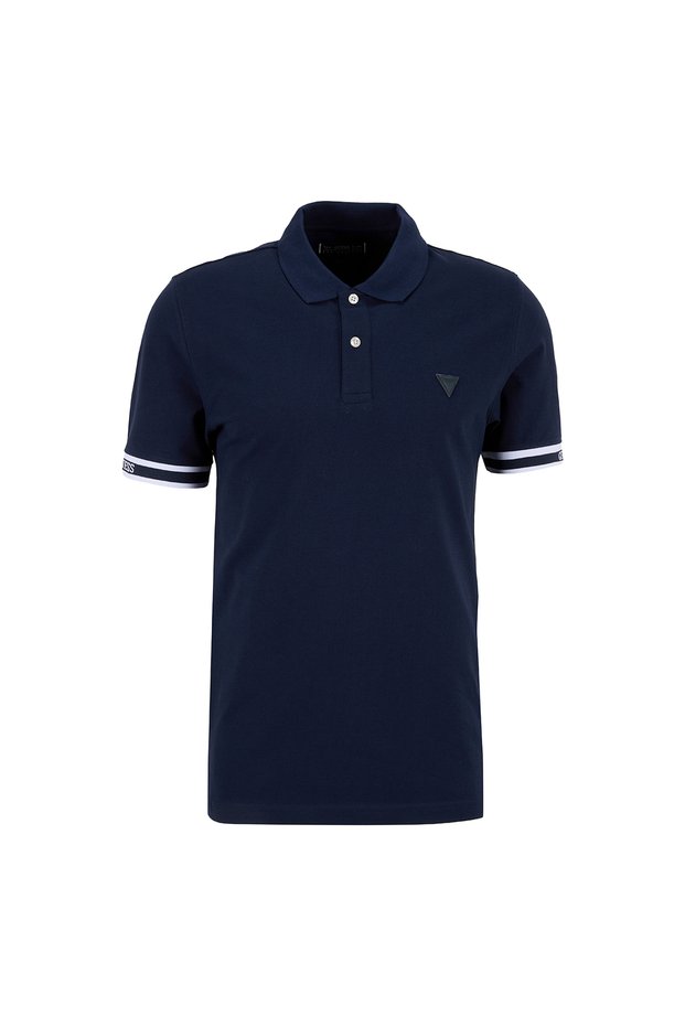 Navy Blue Men's Polo T-Shirt M6Gp60K3076-G7V2 Navy Polo T-Shirt