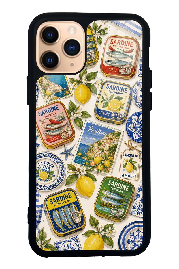 iPhone 11 Pro Amalfi Sardines Design Glossy Phone Case