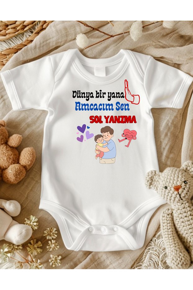 Uncle Written Baby Bodysuit 100% Cotton 627
