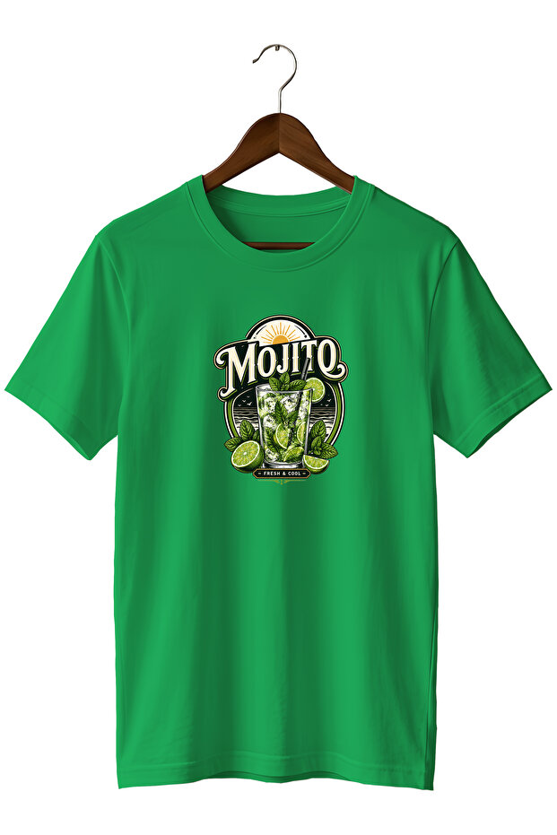 Mojito Cocktail Unisex Cocktail Printed Regular Fit Crew Neck T-Shirt