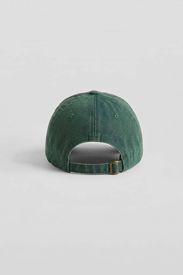 Unisex Basic Washable Baseball Cap Green - 3