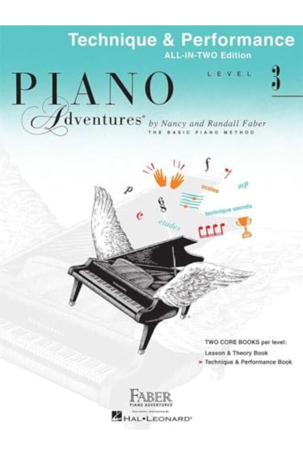Piano Adventures All-In-Two Level 3 Tech & Perf: Technique & Performance - Anglicised Edition