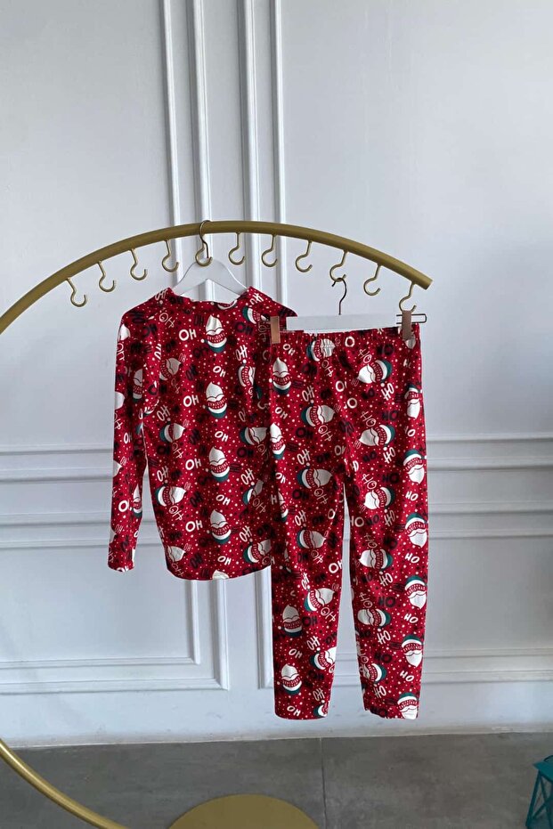 Hat Patterned Pajama Set - 3