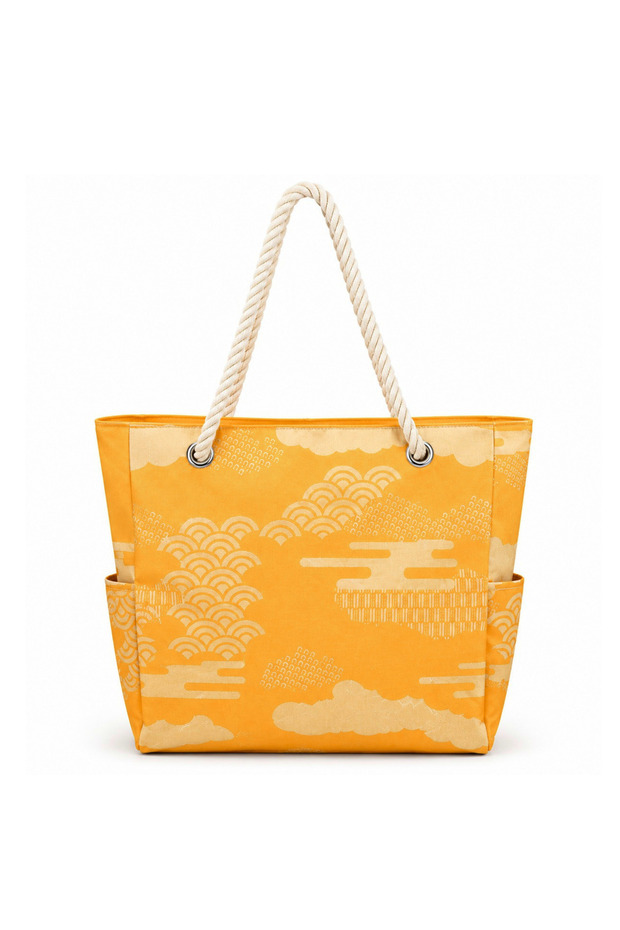 Large Size Naz Beach Bag, Women's Digital Printed Zippered Sea Bag