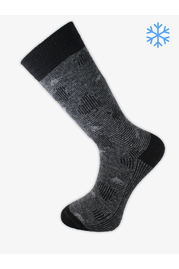 Gökbel Lamswool Winter Socks Comfortable Men's 12-Piece Socks