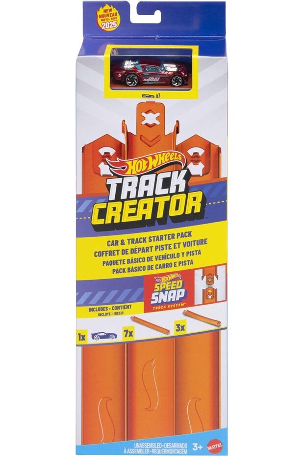 Toy Car Track Set, Track Creator Starter Pack with 1:64