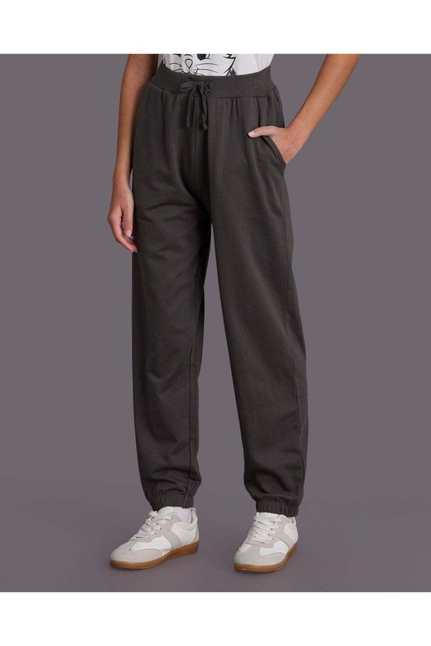 Senior Girls Charcoal Basic Track Pants