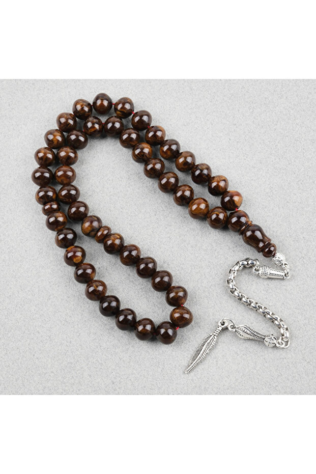 Squeeze Amber Alpaca Tassel Arabi 45mm Pointed Sphere Cut 9X10Mm Prayer Beads