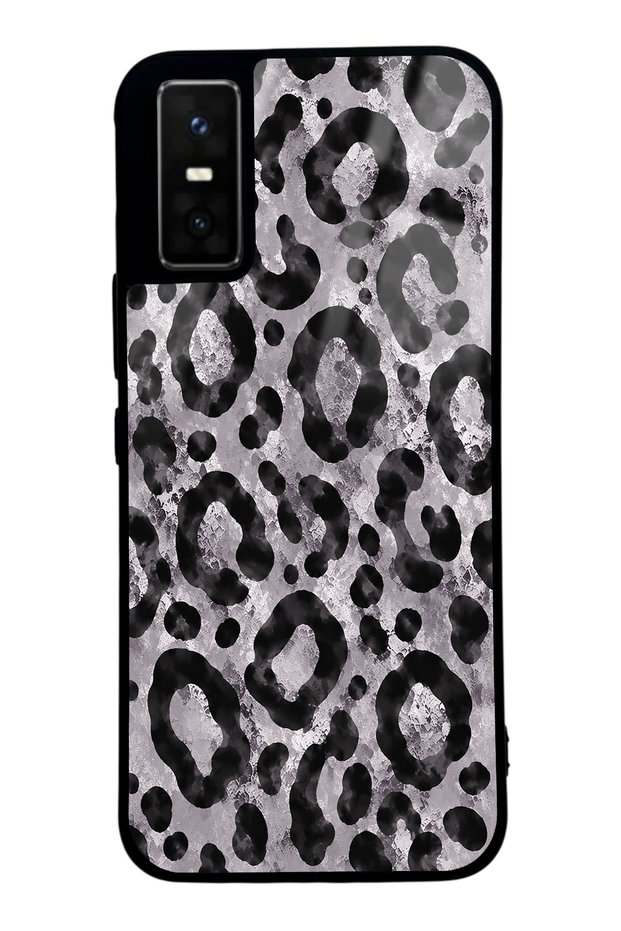 Infinix Gt 30 Pro Gray Leopard Design Glossy Phone Case
