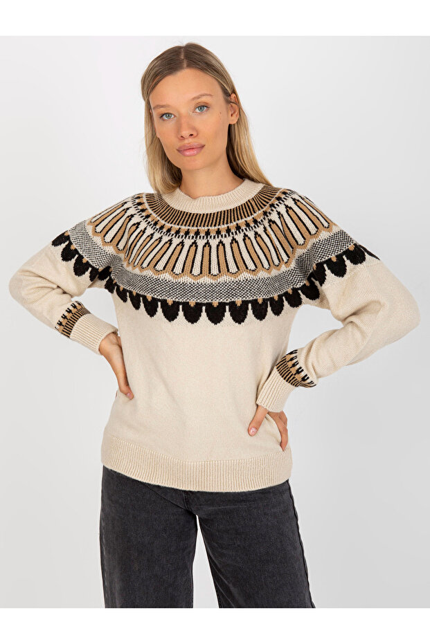Pulover Dama Bej - 3