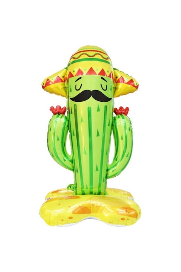 Foil Balloon with Cactus Stand