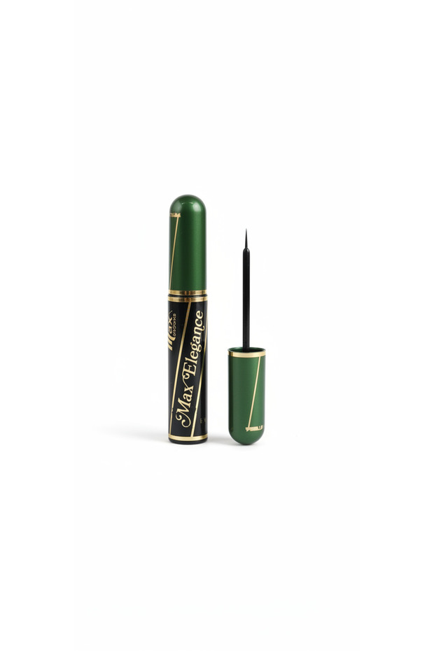 Max Elegance Liquid Eyeliner Black 10ml with Precise Brush - 4