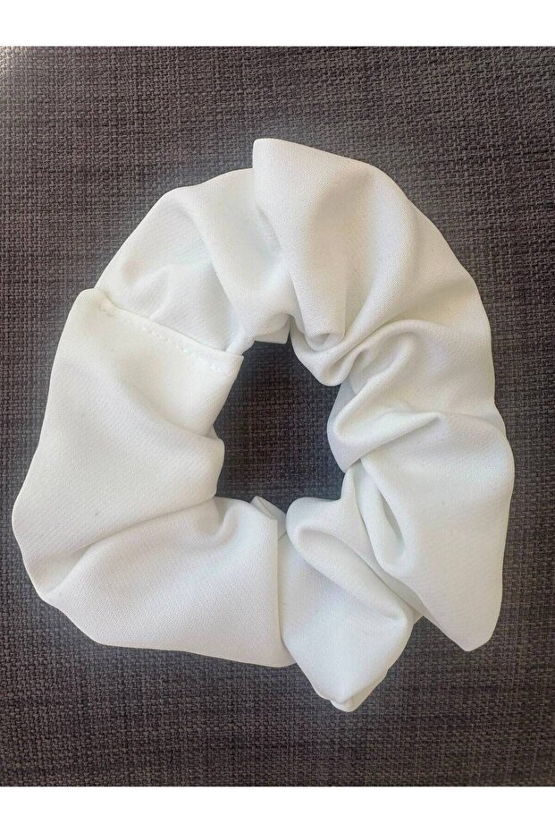Scuba Fabric White Elastic Buckle