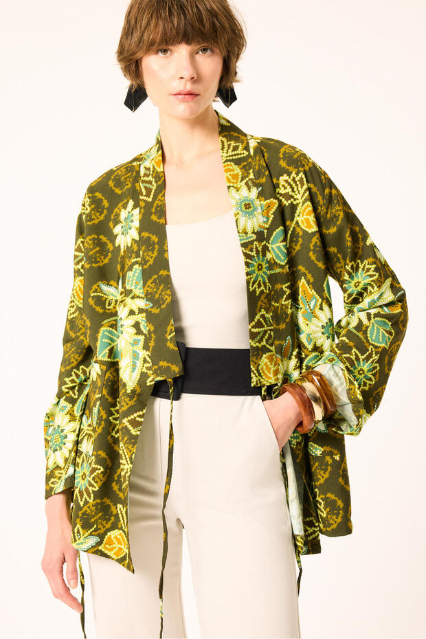 PATTERNED KIMONO - 2