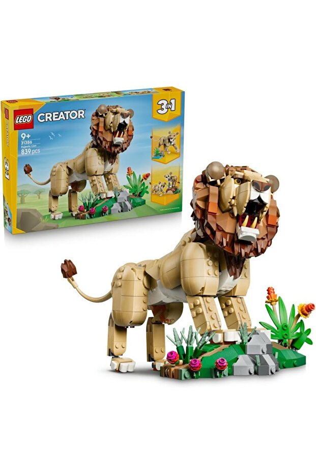 Creator 3-in-1 Majestic Lion, 839 Pieces