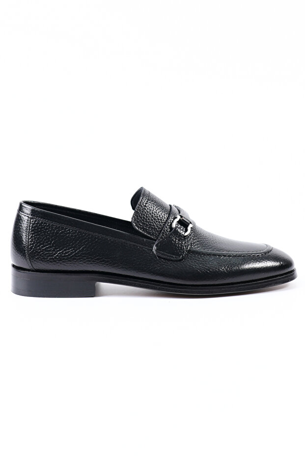 Genuine Leather Black Loafers Classic Men's Shoes - K01