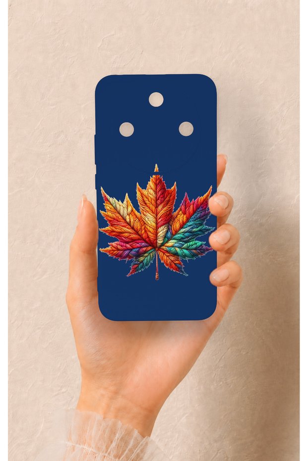 Honor Magic 8 Lite Compatible Colorful Leaf Pattern Silicone Case