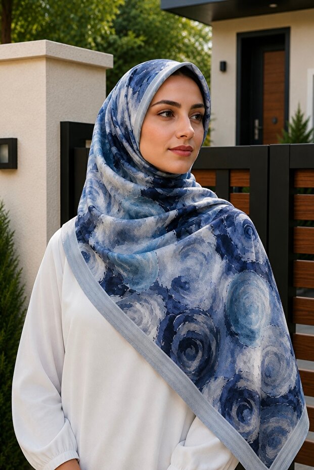 Gray Cotton Soft Shawl