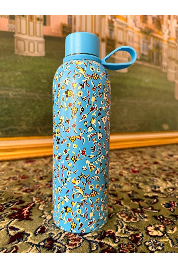 Rawdah Gift Special Design Floral Patterned Gift Stainless Steel Thermos / Water Bottle 500 ml