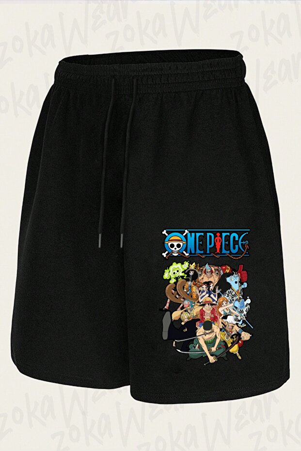Unisex One Piece V2 Design Printed Shorts
