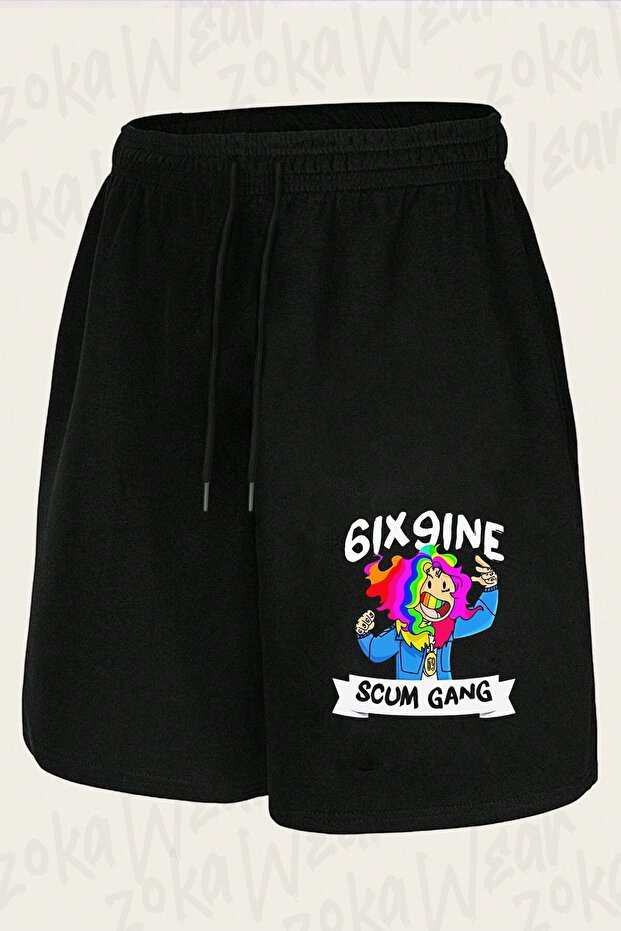 Unisex 6Ix9Ine Design Printed Shorts